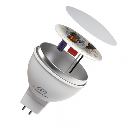 Лампа светодиодная RS GU5.3 7W 12V 6500К 7Вт 700лм Ra 90 рефлектор Русский Свет 15011345092 фото 2