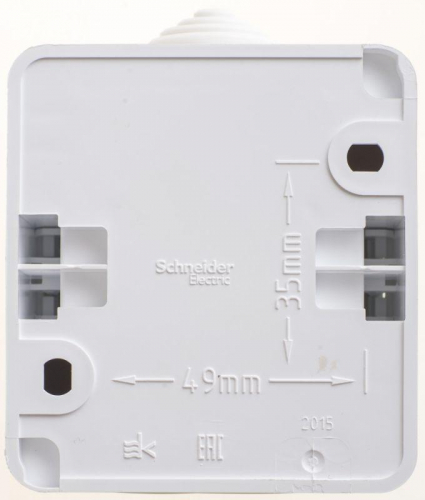 Выключатель 1-кл. ОП Этюд 10А IP44 10AX бел. SE BA10-041B фото 2