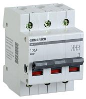 Выключатель нагрузки (мини-рубильник) 3п ВН-32 100А GENERICA IEK MNV15-3-100