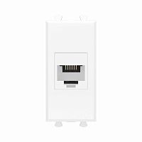 Розетка телефонная 1мод. Avanti "Белое облако" RJ12 без шторок модульная механизм DKC 4400611