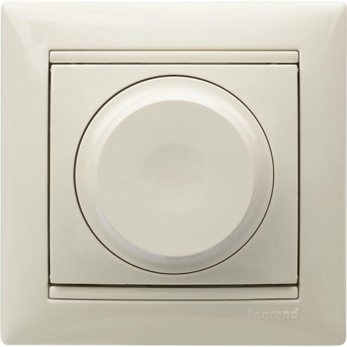 Светорегулятор поворотный универсальный Valena Classic 2-проводный 5-300Вт сл. кость Leg 774163 фото 7