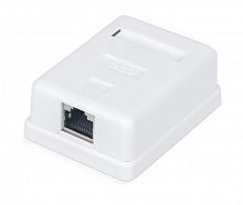 Розетка компьютерная RJ-45 WR-WS-8P8C-C5E-SH-1 кат. 5e экранир. одинарная внешняя Dual IDC бел. WRline 505217