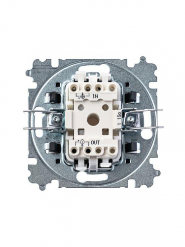 Выключатель 1-кл. СП Levit IP20 бел./ледяной ABB 2CHH590145A6001 фото 2