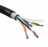 Кабель  FTP 4x2x24 AWG Cat5e CU PE OUTDOOR 305м (м) ЭРА Б0044689