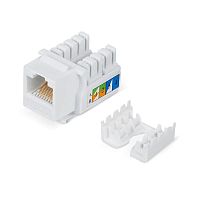 Вставка Keystone Jack RJ-45 WR-KJ-RJ45-C5E-90 90град. кат. 5e неэкранир. заделка тип 110 бел. WRline 505212