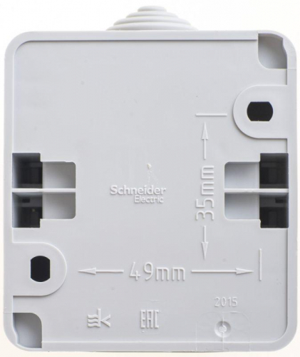 Выключатель 1-кл. ОП Этюд 10А IP44 10AX сер. SE BA10-041C фото 3